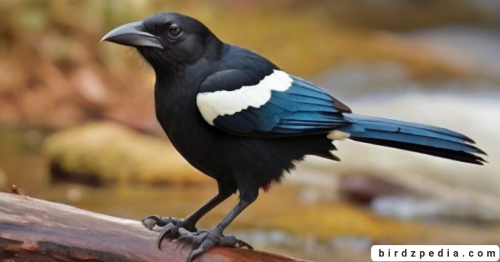black birds with white stripe on wing birdzpedia.com